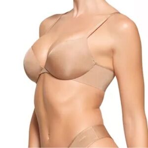 SKIMS Ultimate Push Up Plunge Bra in Clay Size 32B
